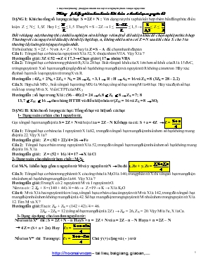 Phương pháp giải nhanh các bài toán về cấu tạo nguyên tử